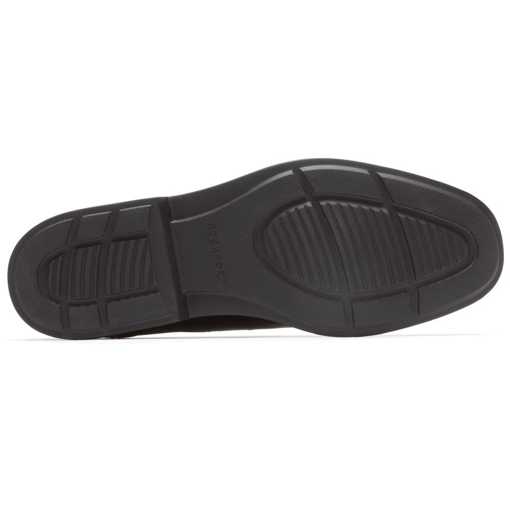 Sapato Vela Rockport Homem Pretas - Charles Road - 41370BXGI